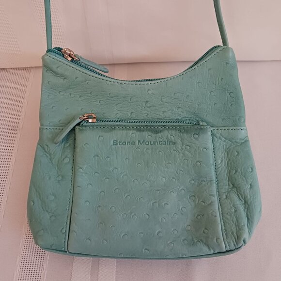 Stone Mountain Leather Teal Purse - Picture 3 of 10